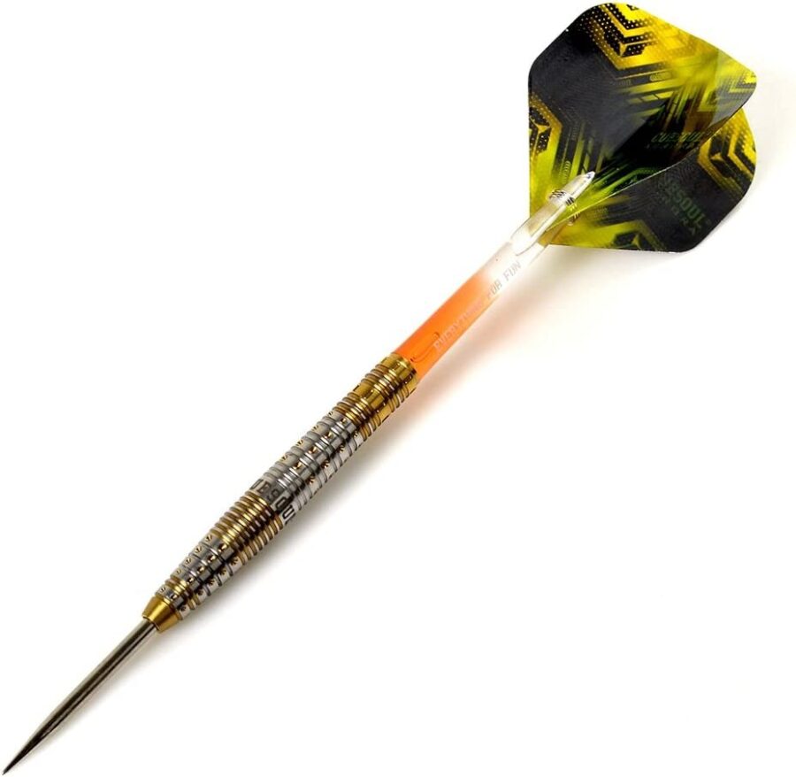 AURORA 90% Tungsten Steel Tip Darts w/ Gold Titanium Nitride Coating