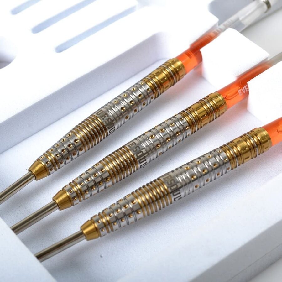 AURORA 90% Tungsten Steel Tip Darts w/ Gold Titanium Nitride Coating