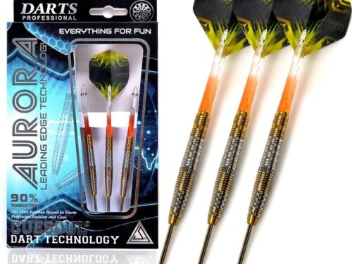 AURORA 90% Tungsten Steel Tip Darts w/ Gold Titanium Nitride Coating