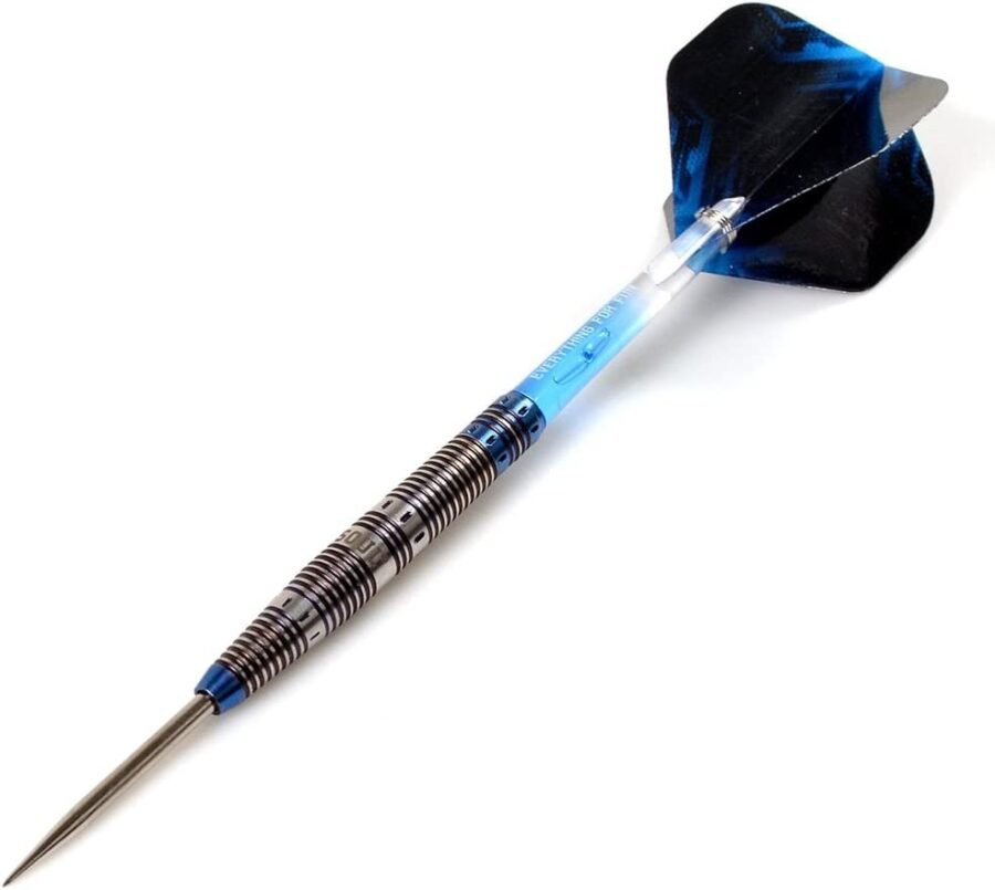 AURORA 90% Tungsten Steel Tip Darts w/ Blue Titanium Nitride Coating