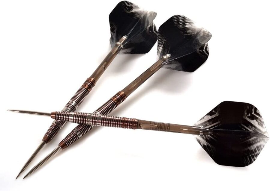 AURORA 90% Tungsten Steel Tip Darts w/ Brown Titanium Nitride Coating