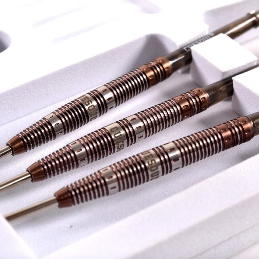 AURORA 90% Tungsten Steel Tip Darts w/ Brown Titanium Nitride Coating