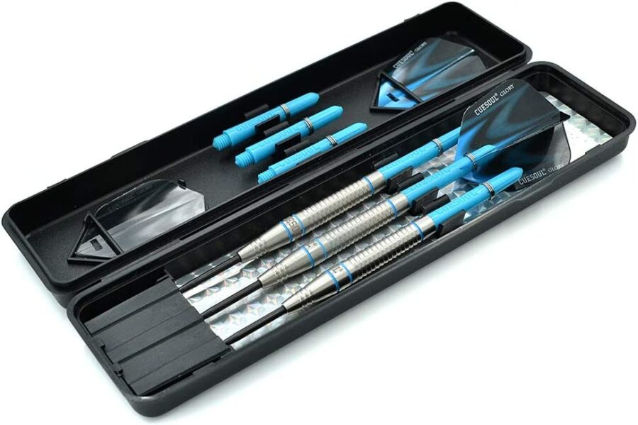 GLORY 85% Tungsten Steel Tip Dart Sets, Blue Grooves