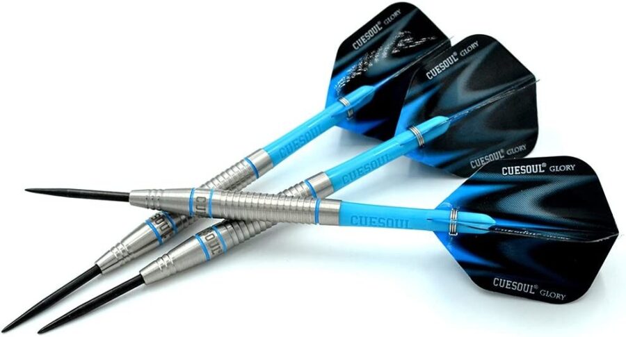 GLORY 85% Tungsten Steel Tip Dart Sets, Blue Grooves