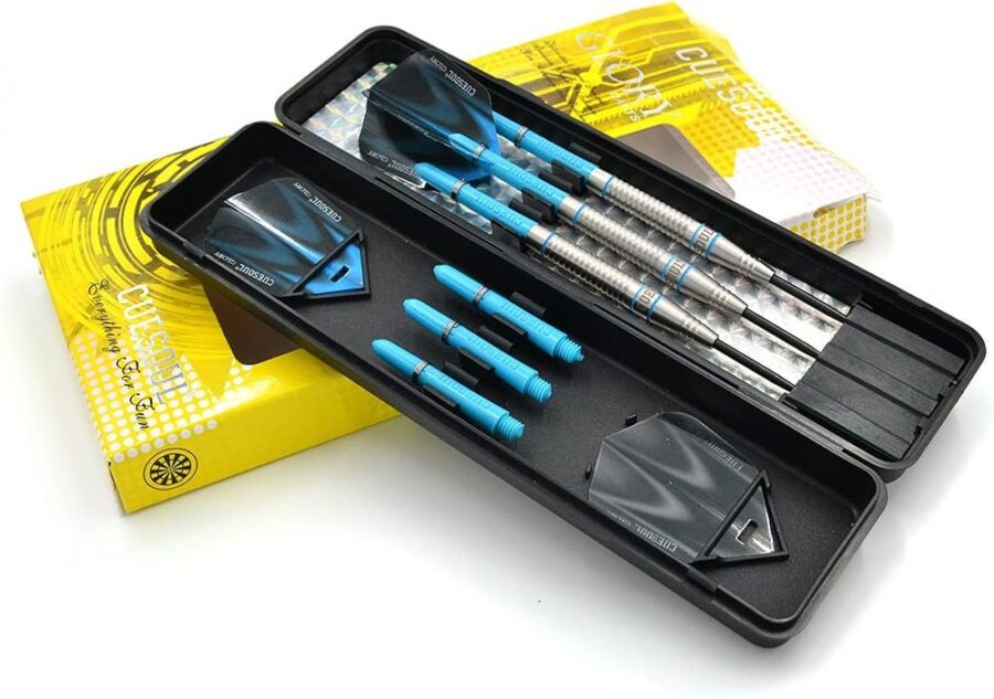 GLORY 85% Tungsten Steel Tip Dart Sets, Blue Grooves