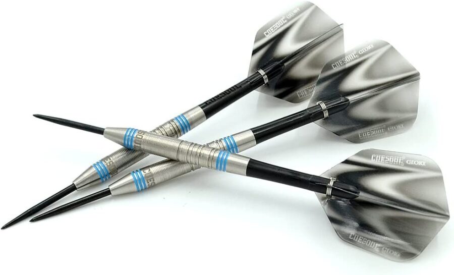 GLORY 85% Tungsten Steel Tip Dart Sets, Blue Grooves