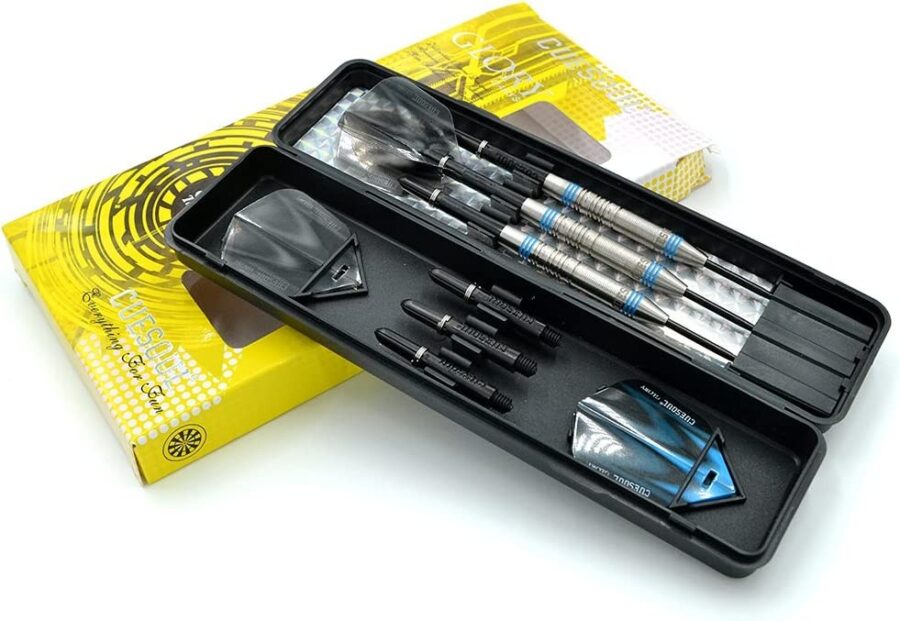 GLORY 85% Tungsten Steel Tip Dart Sets, Blue Grooves