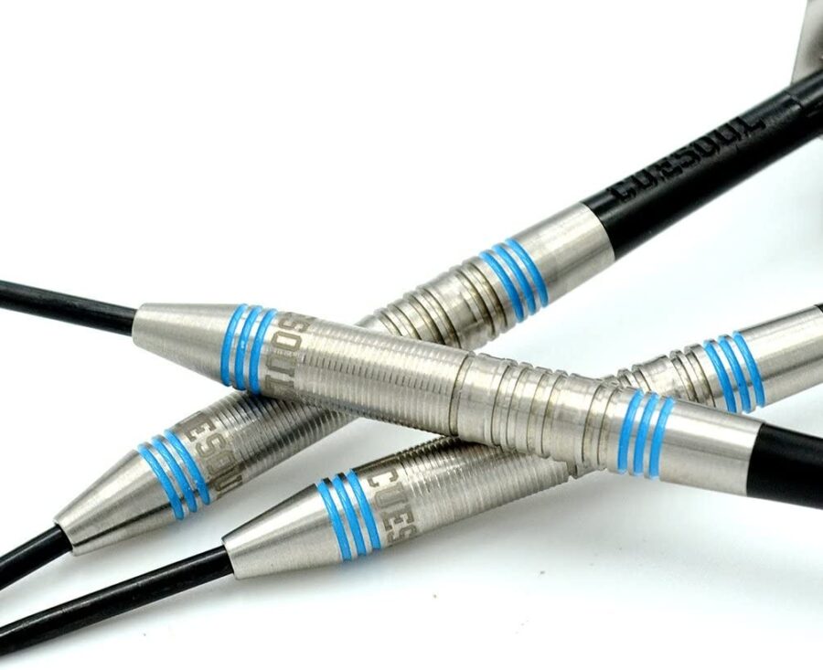 GLORY 85% Tungsten Steel Tip Dart Sets, Blue Grooves