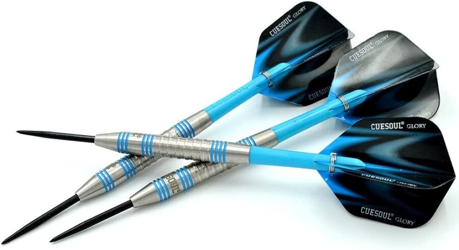 GLORY 85% Tungsten Steel Tip Dart Sets, Blue Grooves