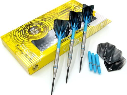 GLORY 85% Tungsten Steel Tip Dart Sets, Blue Grooves