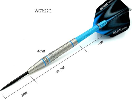 GLORY 85% Tungsten Steel Tip Dart Sets, Blue Grooves