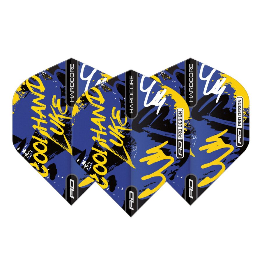 Red Dragon Luke Humphries Blue Graffiti Hardcore Dart Flights